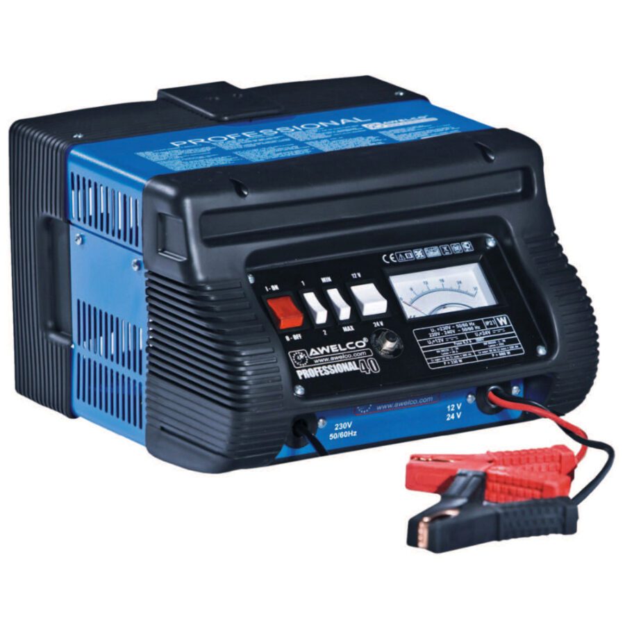 AWELCO 72210 PROFESSIONAL 40 ΕΠΑΓΓΕΛΜΑΤΙΚΟΣ ΦΟΡΤΙΣΤΗΣ - ΕΚΚΙΝΗΤΗΣ ΜΠΑΤΑΡΙΑΣ 12/24V, 30-220AH