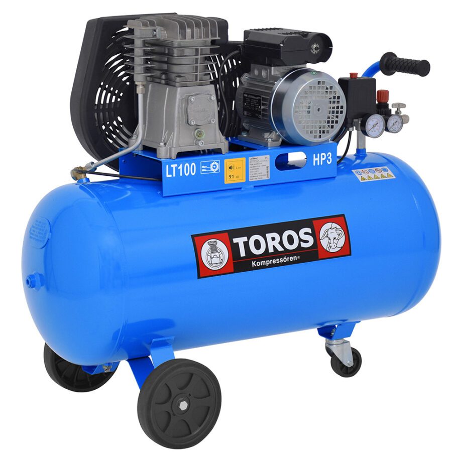 TOROS 602020 ΑΕΡΟΣΥΜΠΙΕΣΤΗΣ ΜΕ IΜΑΝΤΑ RAIDER 3100 100Lt/3Hp