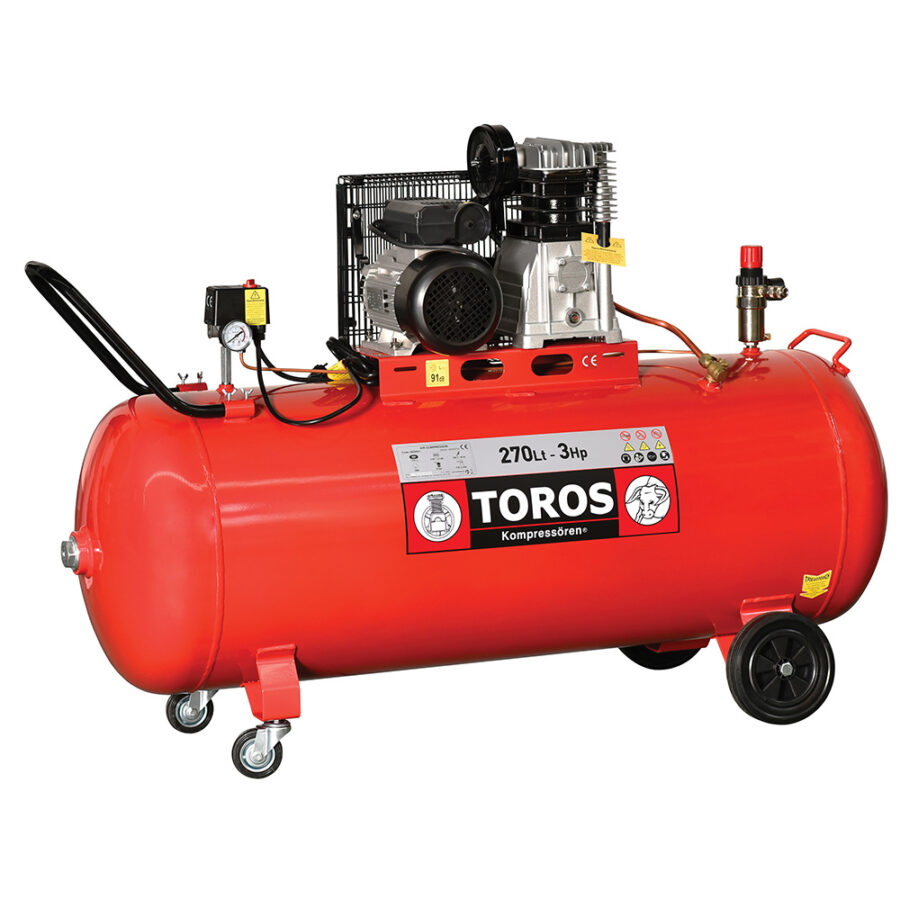 TOROS 602041 ΑΕΡΟΣΥΜΠΙΕΣΤΗΣ ΜΕ ΙΜΑΝΤΑ 270Lt 3HP 230V/50Hz