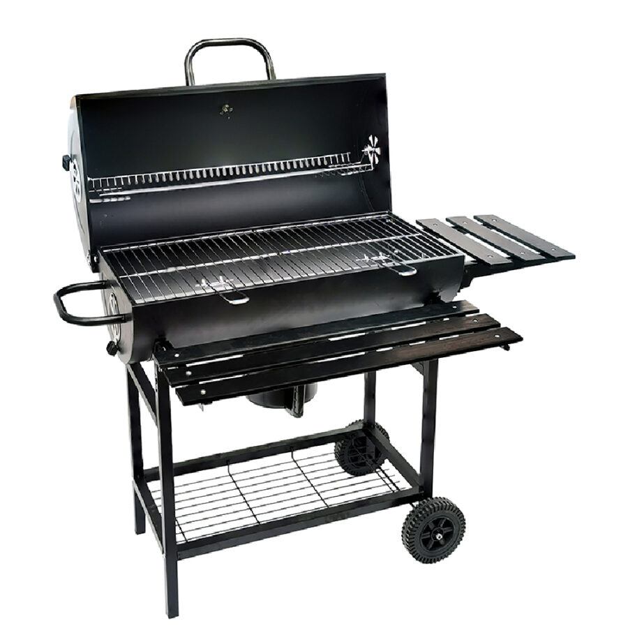 BORMANN ELITE BBQ1172 ΨΗΣΤΑΡΙΑ ΚΑΡΒΟΥΝΟΥ Μ70xΠ35cm, ΜΕ ΚΑΠΑΚΙ, ΠΛΑΙΝΟ KAI ΜΠΡΟΣΤΙΝΟ ΤΡΑΠΕΖΙ, ΘΕΡΜΟΜΕΤΡΟ ΚΑΙ 2 ΡΟΔΕΣ