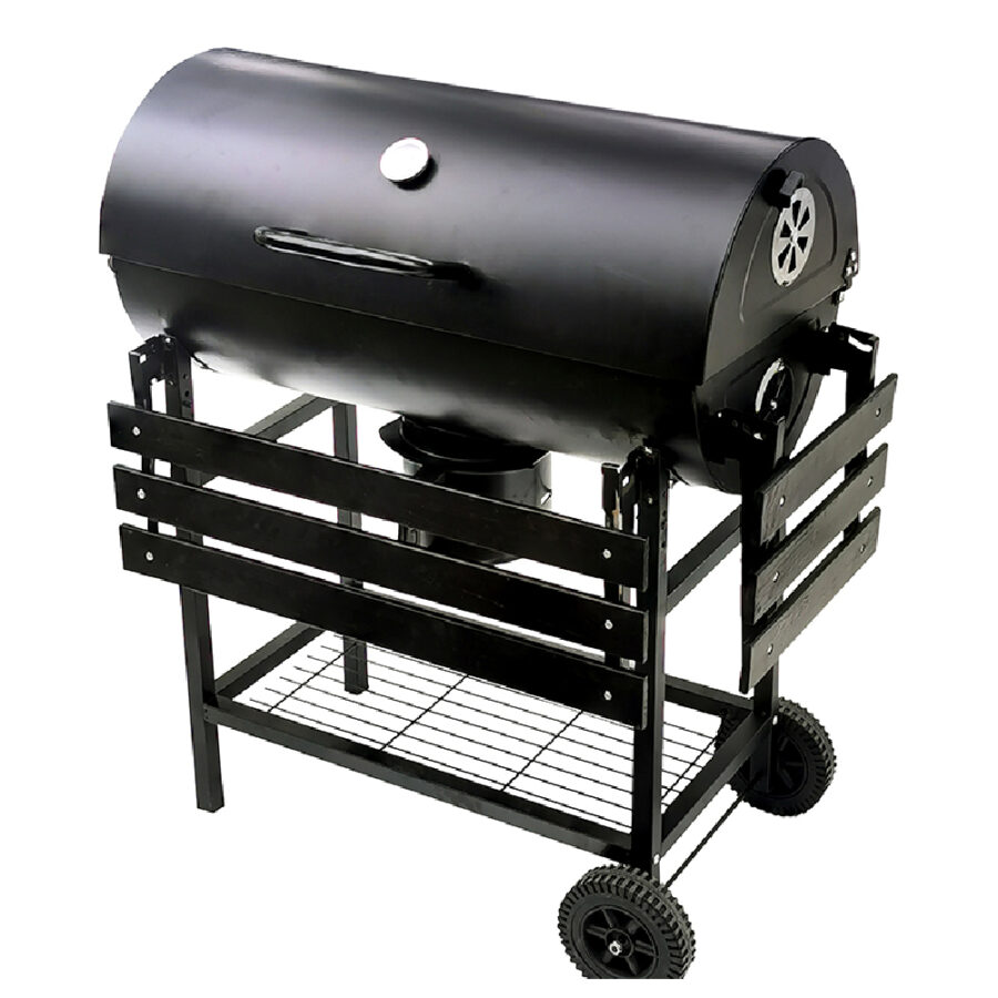 BORMANN ELITE BBQ1172 ΨΗΣΤΑΡΙΑ ΚΑΡΒΟΥΝΟΥ Μ70xΠ35cm, ΜΕ ΚΑΠΑΚΙ, ΠΛΑΙΝΟ KAI ΜΠΡΟΣΤΙΝΟ ΤΡΑΠΕΖΙ, ΘΕΡΜΟΜΕΤΡΟ ΚΑΙ 2 ΡΟΔΕΣ