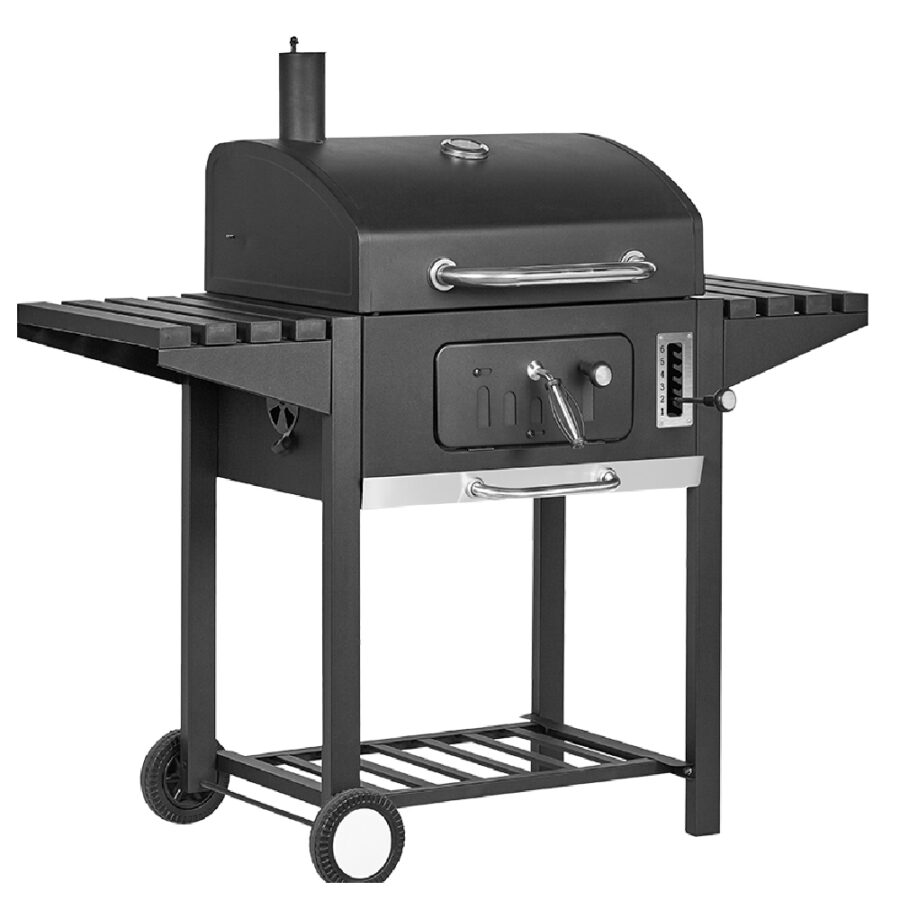 BORMANN ELITE BBQ1940 ΨΗΣΤΑΡΙΑ ΚΑΡΒΟΥΝΟΥ - ΚΑΠΝΙΣΤΗΡΙ 60x45, ΘΕΡΜΟΜΕΤΡΟ, ΡΥΘΜΙΖ.ΒΑΣΗ ΚΑΡΒΟΥΝΟΥ 6 ΘΕΣΕΩΝ, ΠΤΥΣΣΟΜΕΝΑ ΡΑΦΙΑ, ΤΑΨΙ ΣΥΛΛΟΓΗΣ ΛΙΠΟΥΣ, 2 ΡΟΔΕΣ