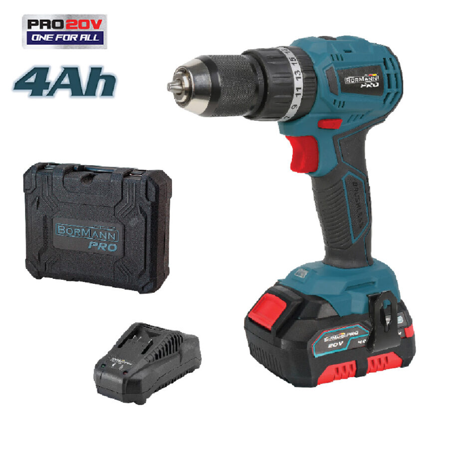 BORMANN Pro BBP9260 ΔΡΑΠΑΝΟΚΑΤΣΑΒΙΔΟ ΚΡΟΥΣΤΙΚΟ COMPACT, BRUSHLESS ΜΠΑΤΑΡΙΑΣ 20V, 40 Nm, Li-Ion, 2 ΤΑΧΥΤΗΤΩΝ 1x4Ah ΣΕ ΠΛΑΣΤΙΚΗ ΒΑΛΙΤΣΑ