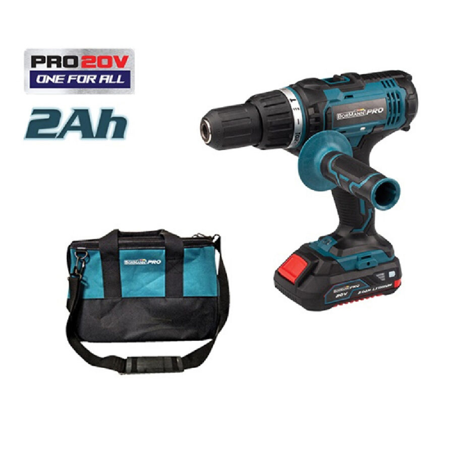 BORMANN Pro BBP9300 ΔΡΑΠΑΝΟ ΚΡΟΥΣΤΙΚΟ ΜΠΑΤΑΡΙΑΣ 20V, Li-Ion, 2 ΤΑΧΥΤΗΤΩΝ - 50Νm, 1x2,0Ah, ΣΕ ΤΣΑΝΤΑ ΜΕΤΑΦΟΡΑΣ