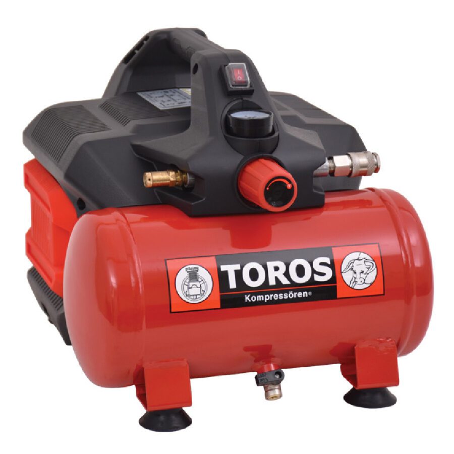 TOROS 602046 ΑΕΡΟΣΥΜΠΙΕΣΤΗΣ OIL-FREE SILENT 6Lt 1HP