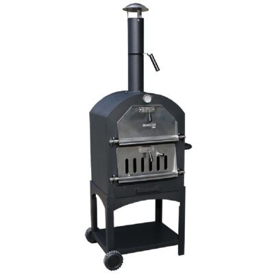 BORMANN ELITE BBQ1960 ΠΑΡΑΔΟΣΙΑΚΟΣ ΞΥΛΟΦΟΥΡΝΟΣ/ΦΟΥΡΝΟΣ ΠΙΤΣΑΣ ΜΕ ΡΟΔΕΣ ΚΑΙ ΑΠΟΘΗΚΕΥΤΗΚΟ ΧΩΡΟ